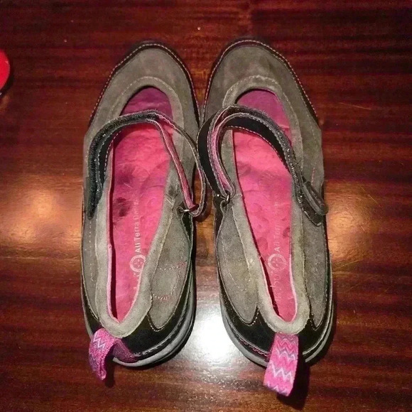 Jambu Formosa Mary Jane Suede Leather Adjustable Strap Gray Womens Size 9 - Picture 7 of 9